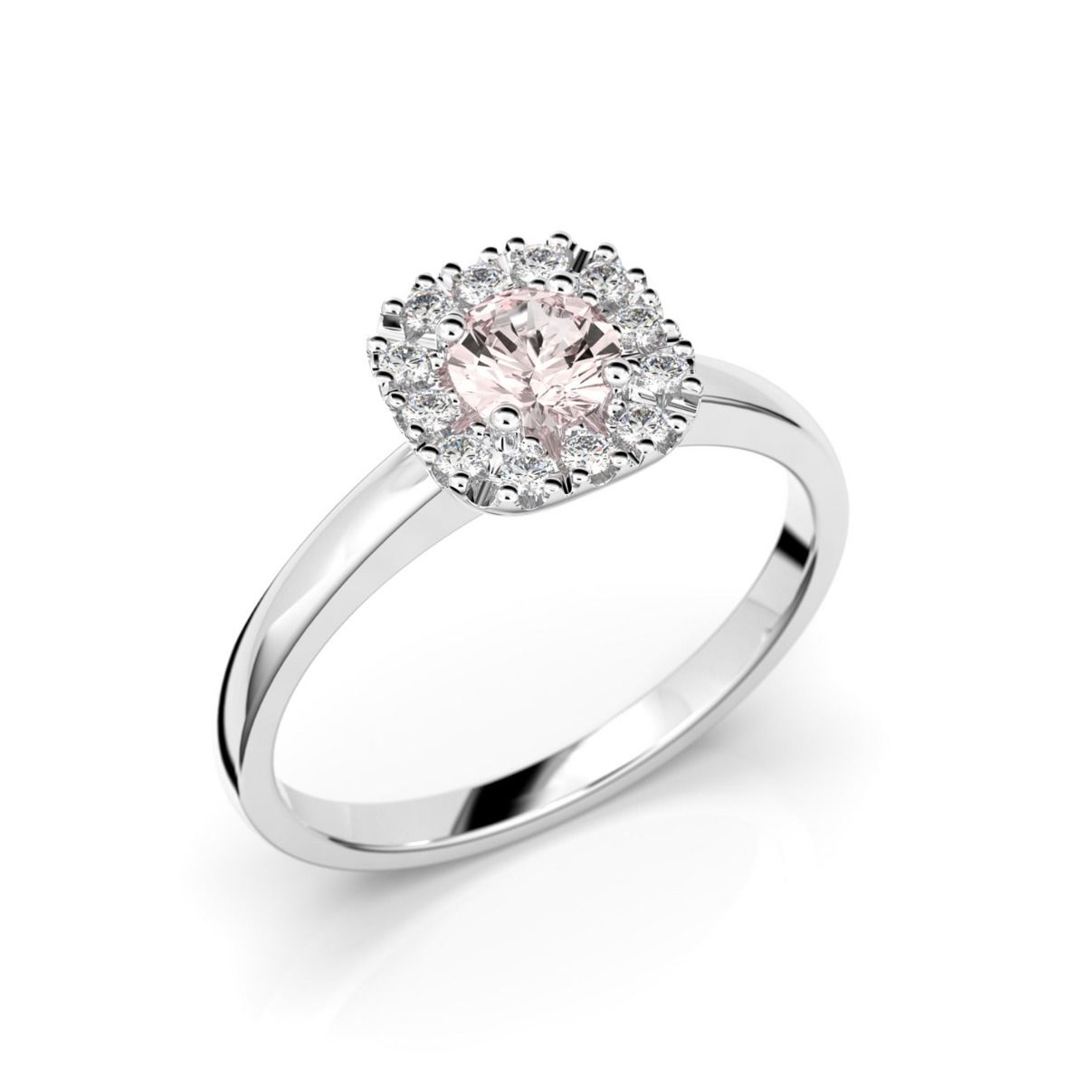 Festive Josefiina Morganiitti timanttisormus, platina 596-042M-PT