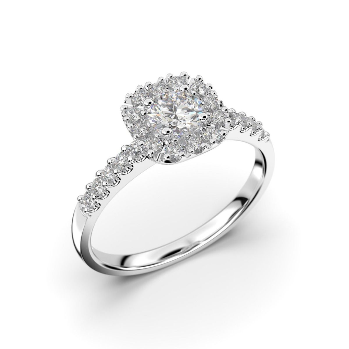 Festive Josefiina timanttisormus, platina 597-052-PT