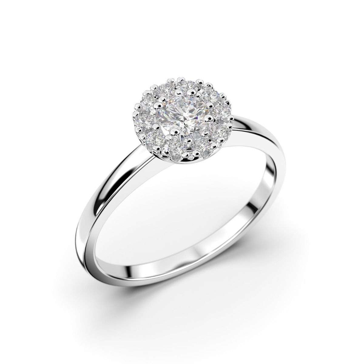 Festive Annabella timanttisormus, platina 598-028-PT