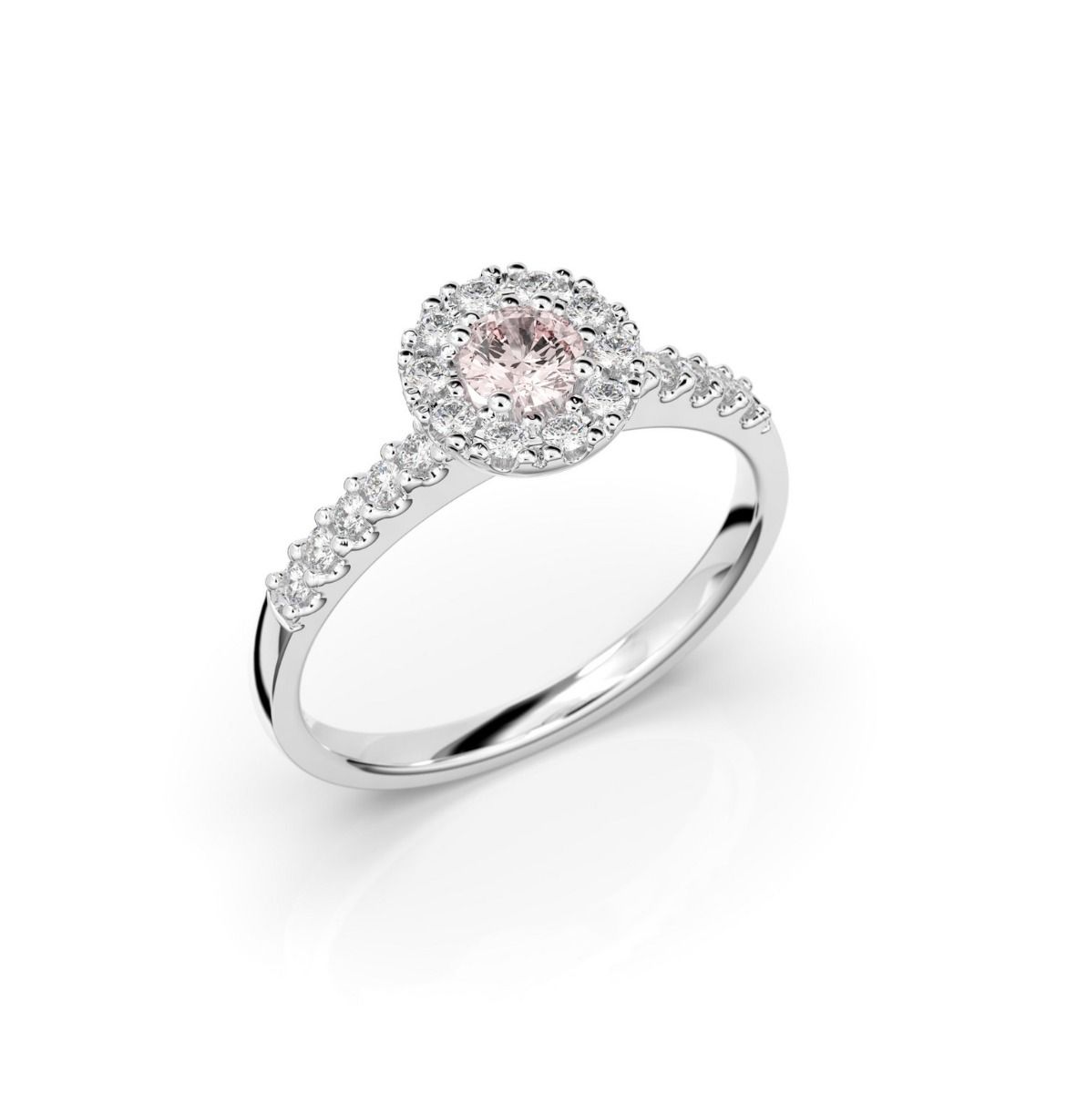 Festive Annabella Morganiitti timanttisormus, platina 599-038M-PT