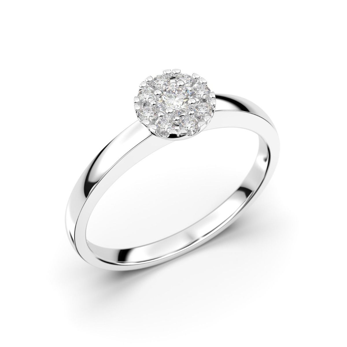 Festive Bella timanttisormus, platina 606-015-PT