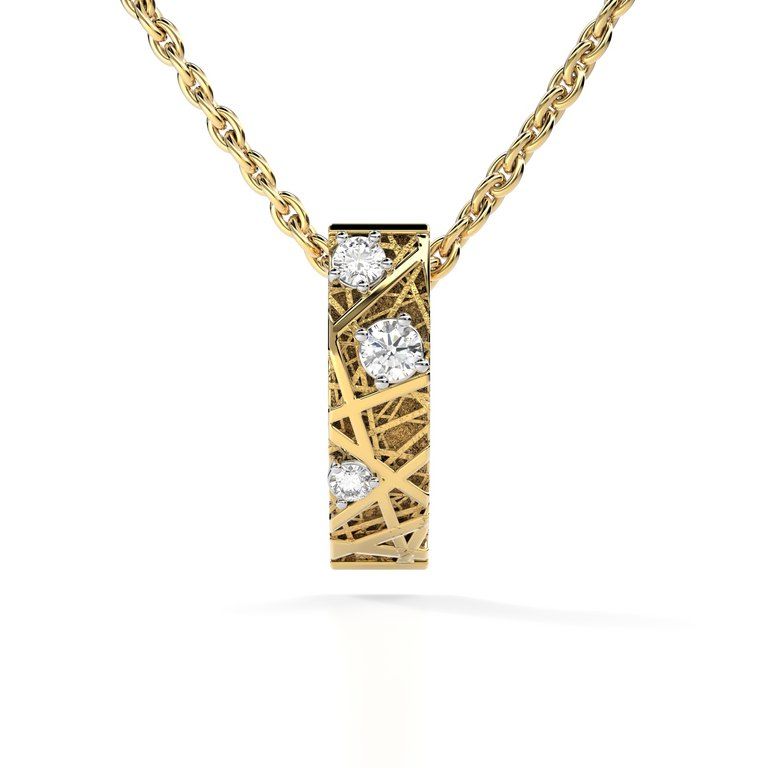 Festive Routa Timanttiriipus 3 mm/0,04 ct keltakulta 626-004R-KK