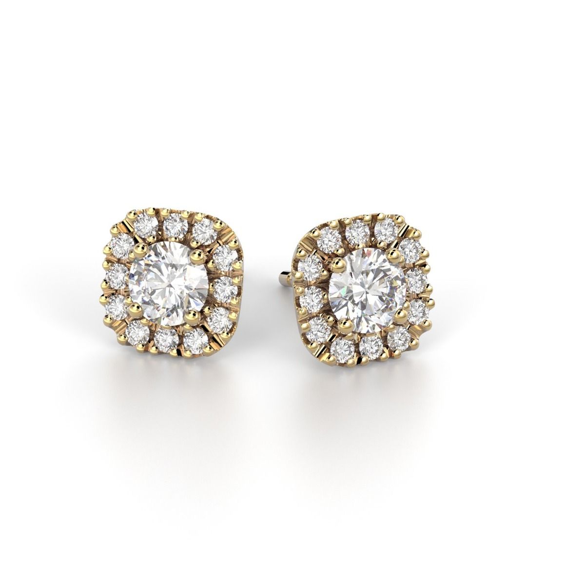 Festive Josefiina timanttikorvakorut, keltakulta 631-084-KK