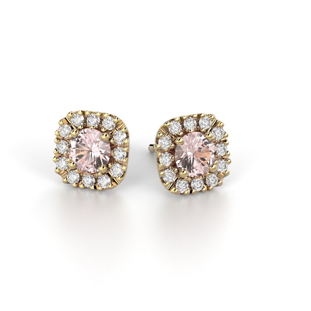 Festive Josefiina Morganiitti timanttikorvakorut, keltakulta 631-084M-KK