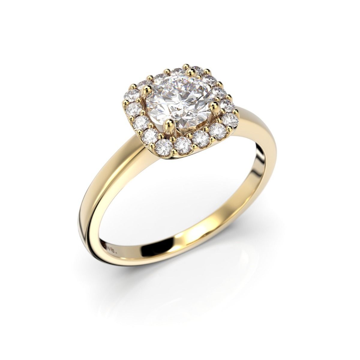 Festive Jemina timanttisormus, keltakulta 634-066-KK