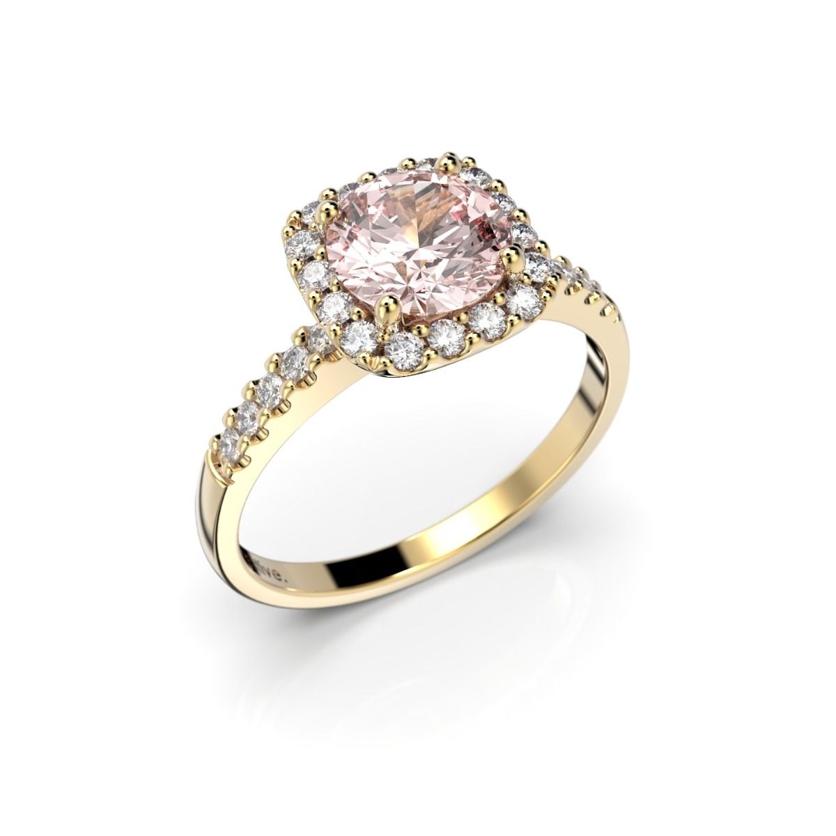 Festive Jennifer Morganiitti timanttisormus, keltakulta 639-126M-KK