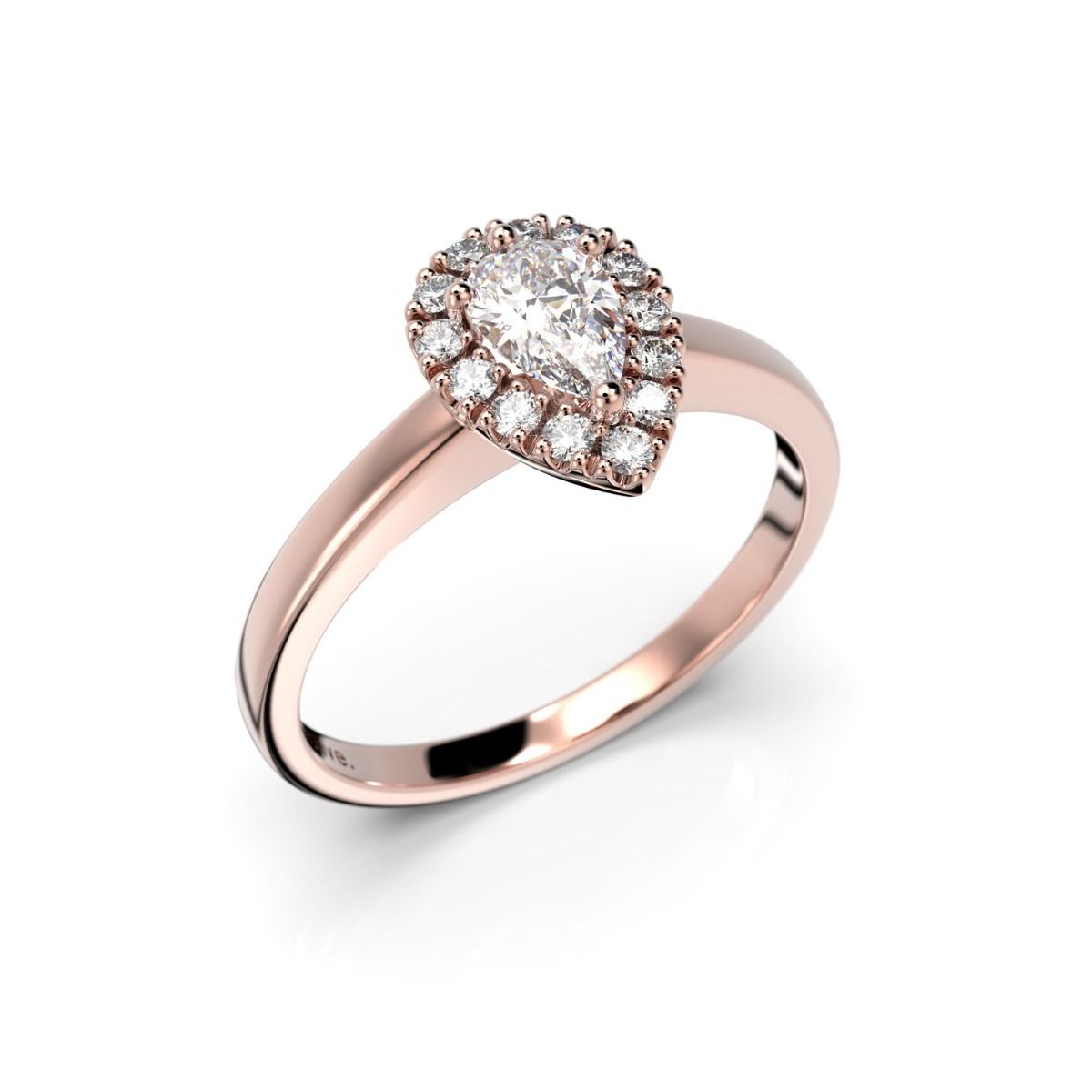 Festive Penelope timanttisormus, punakulta 640-043-PK