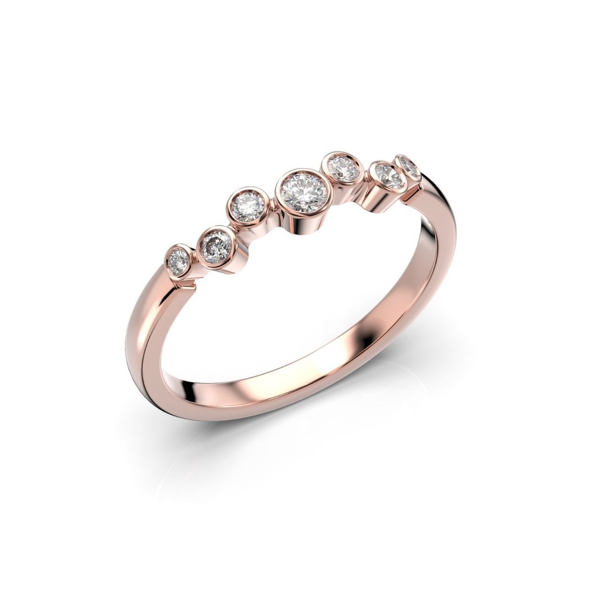 Festive Drop timanttisormus, punakulta 644-015-PK