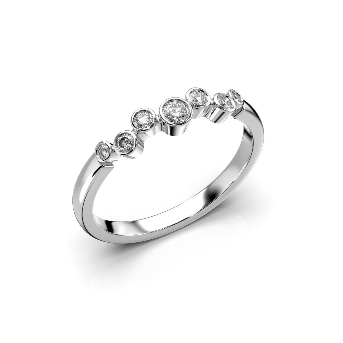 Festive Drop timanttisormus, platina 644-015-PT