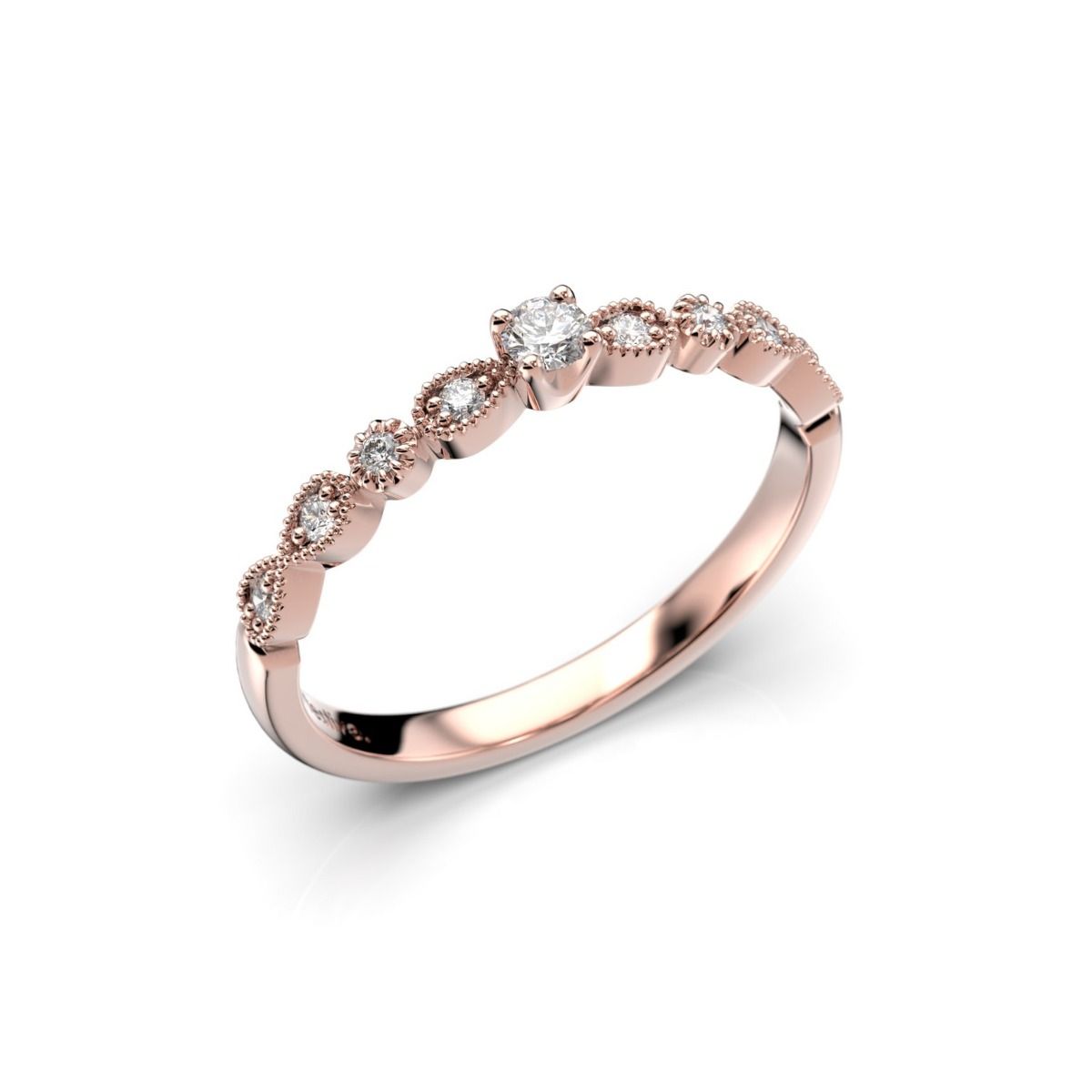 Festive Astrid timanttisormus, punakulta 648-013-PK