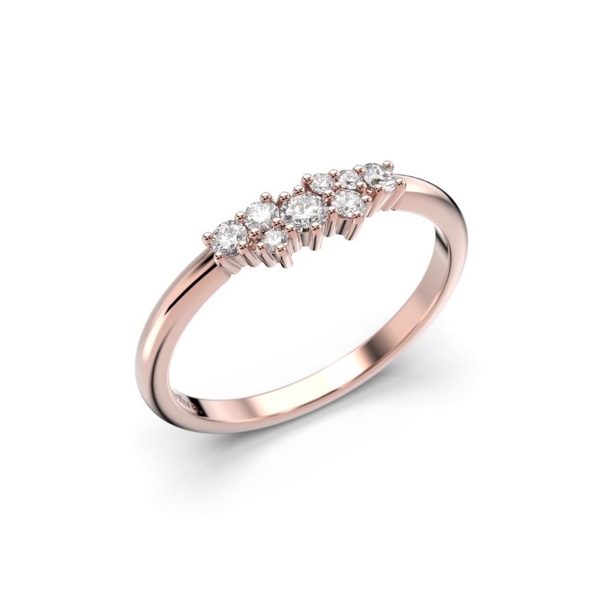 Festive Nadja timanttisormus, punakulta 650-018-PK