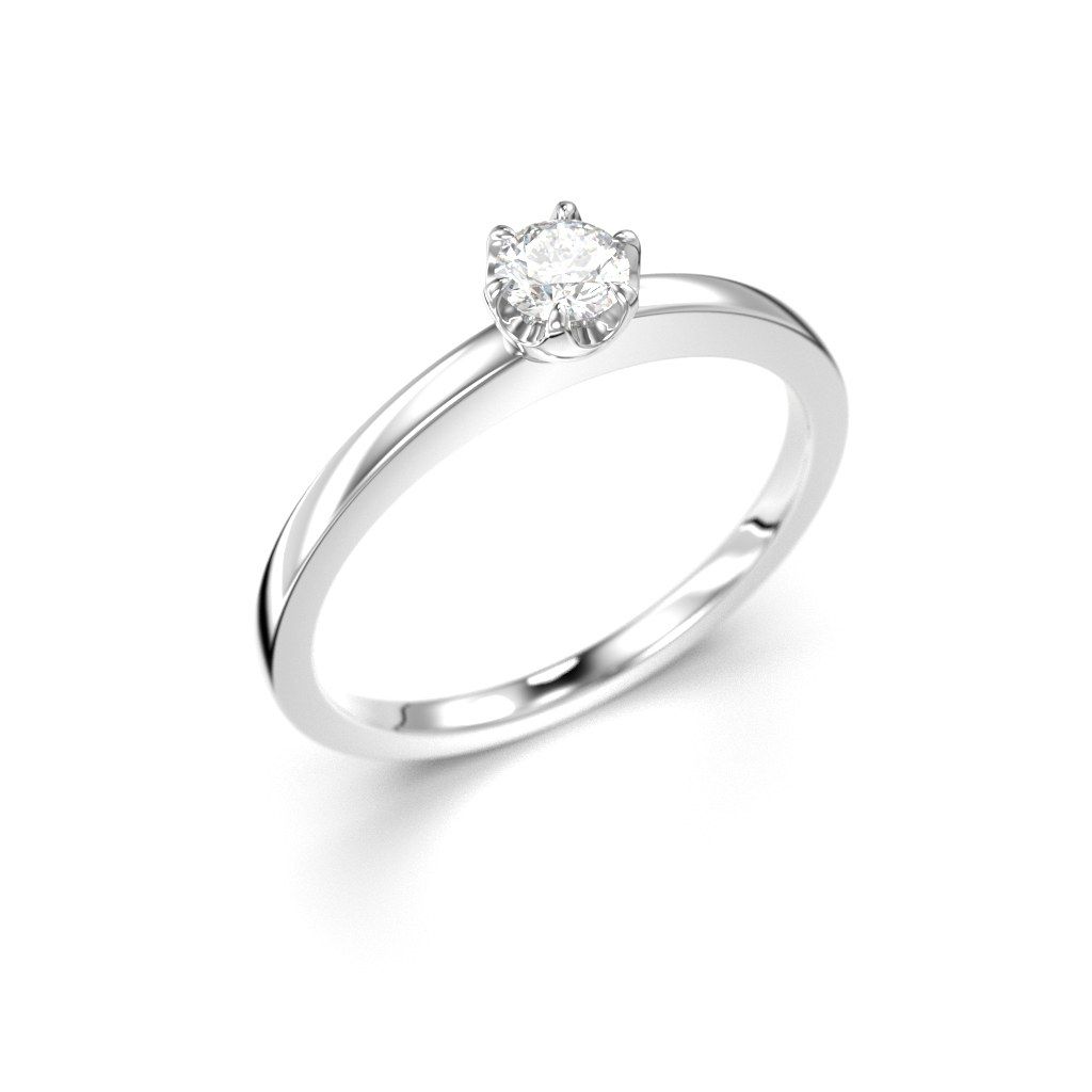 Festive Adele timanttisormus, platina 651-015-PT