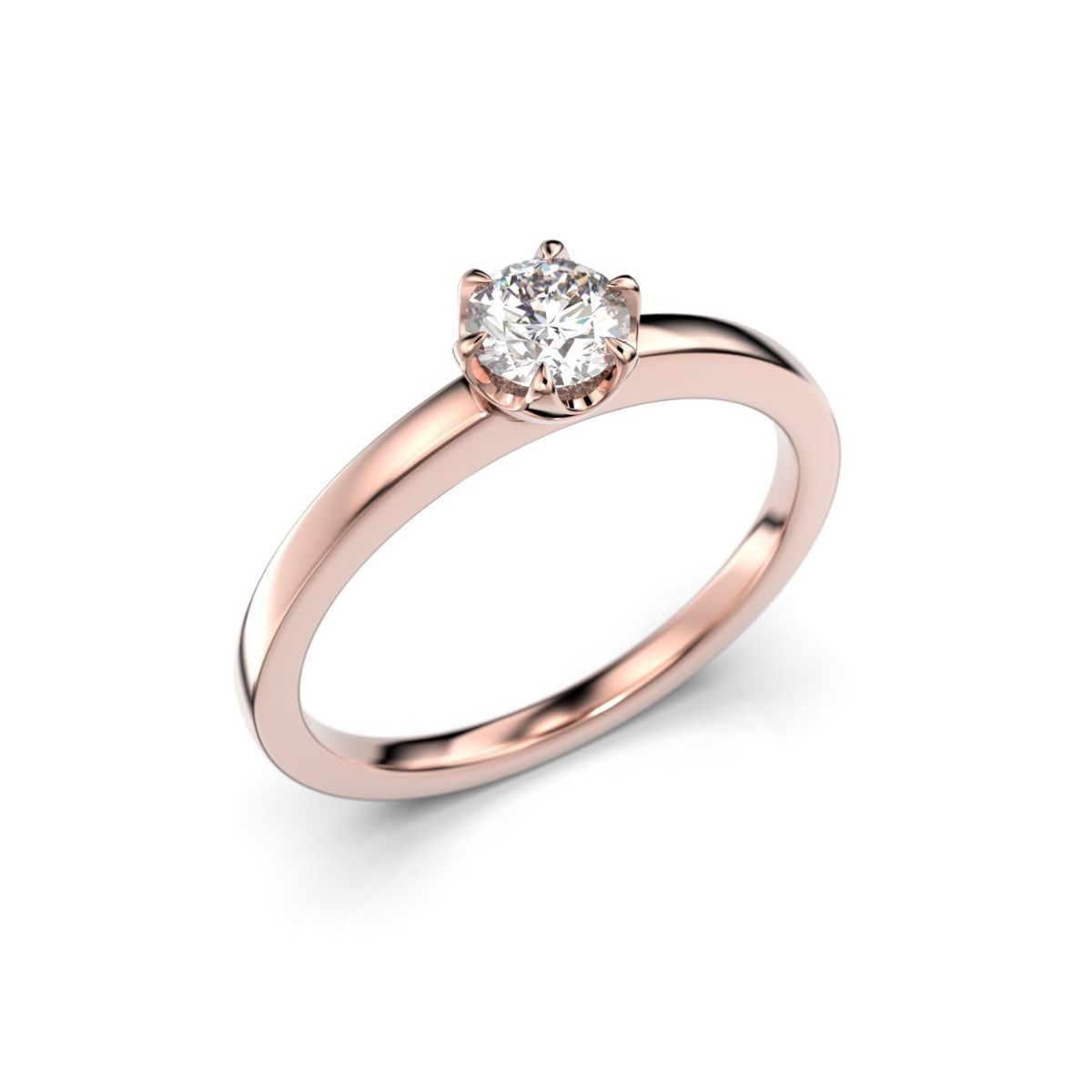 Festive Adele timanttisormus, punakulta 651-030-PK