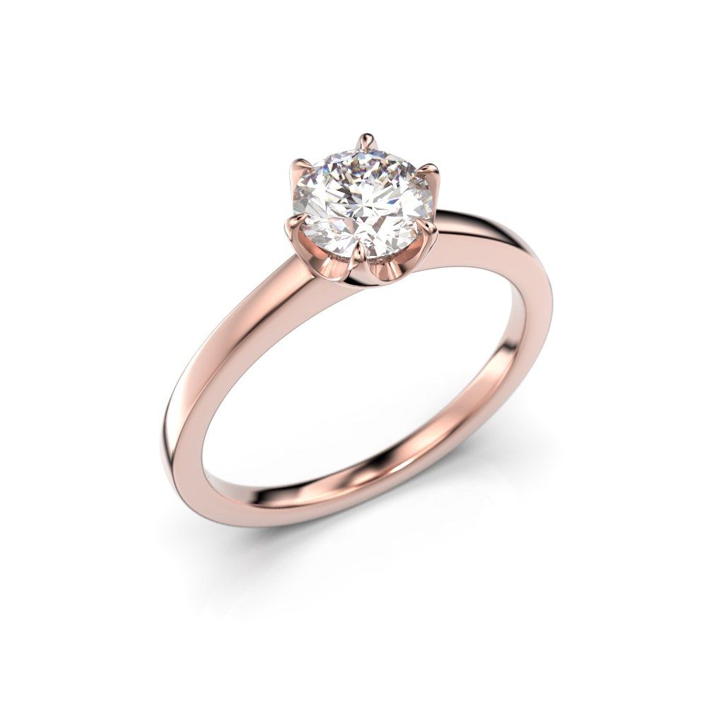 Festive Adele timanttisormus, punakulta 651-070-PK