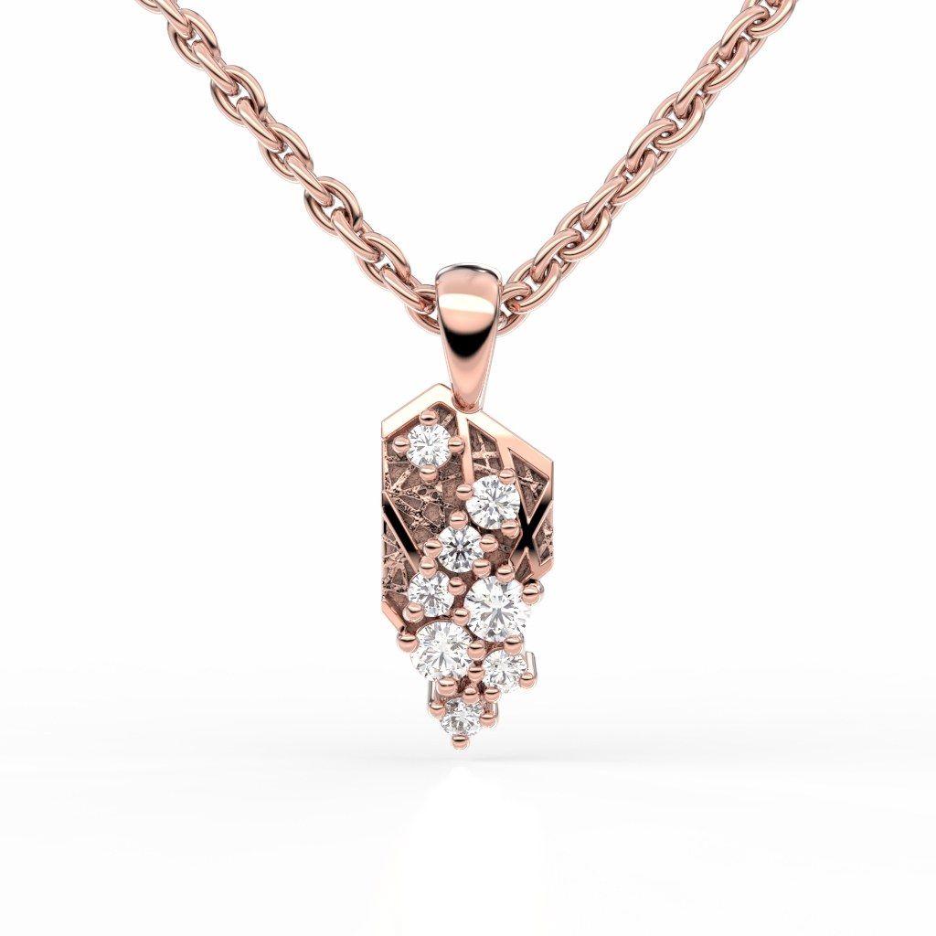 Festive Routa Rakka timanttiriipus, punakulta 657-011-PK