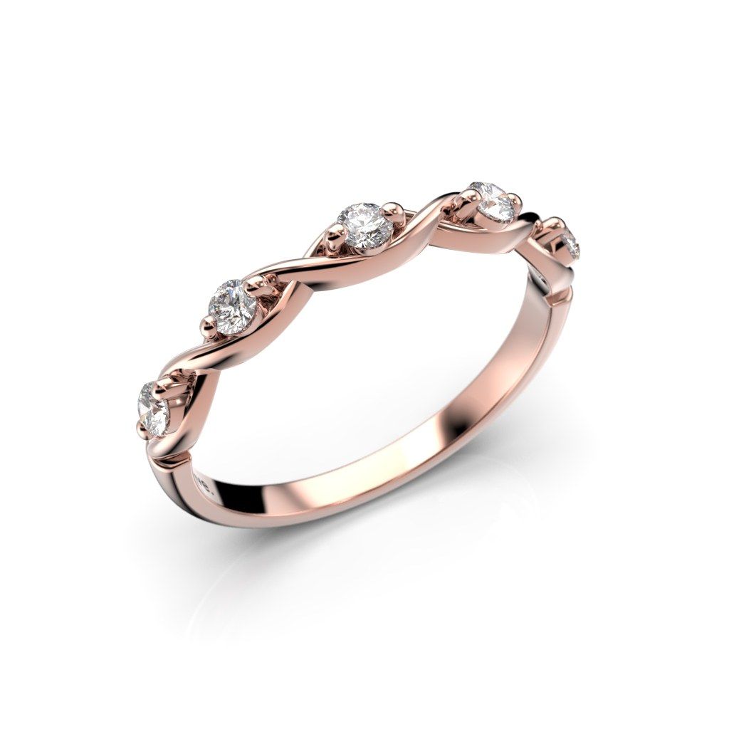 Festive Aida timanttisormus, punakulta 661-020-PK