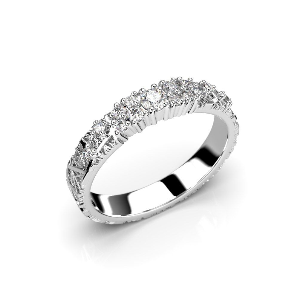 Festive Routa Rakka Kaita timanttisormus, platina 665-023-PT