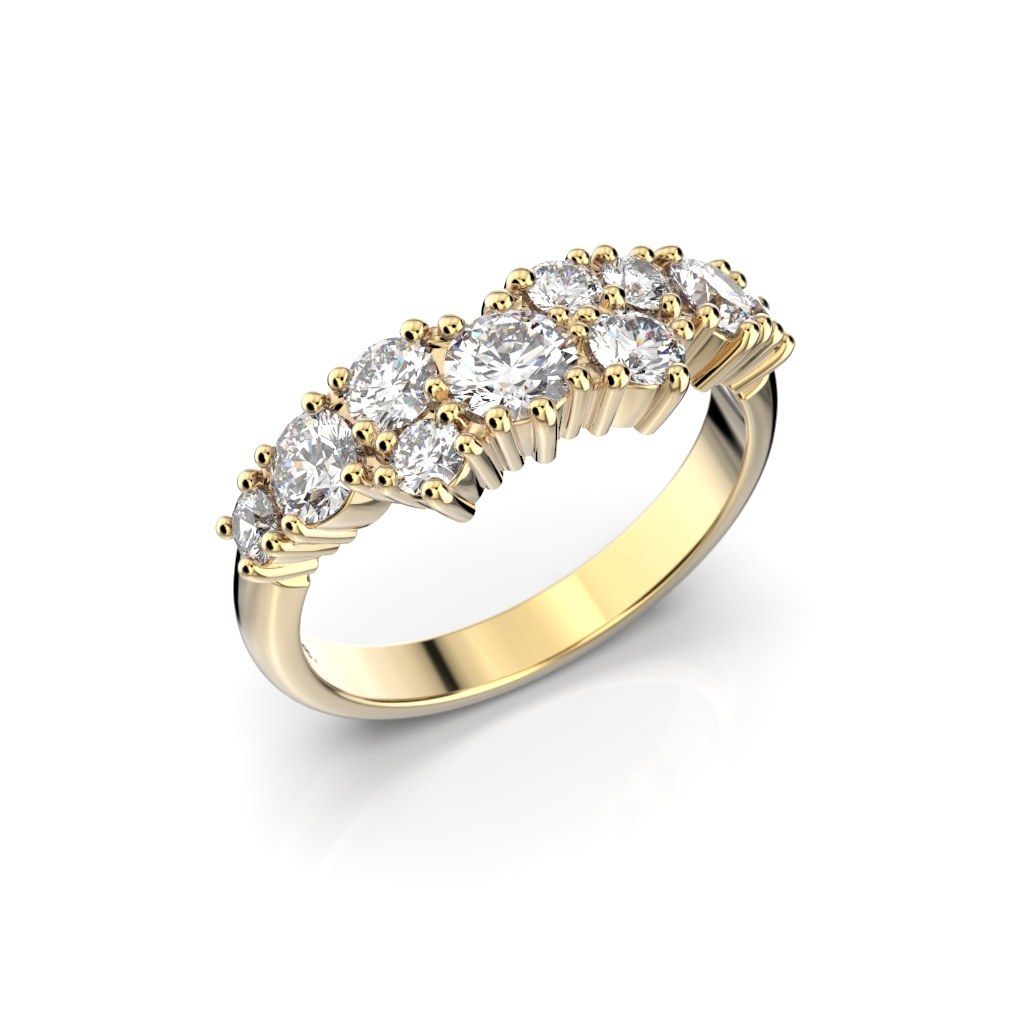 Festive Nadja Grand timanttisormus, keltakulta 669-105-KK