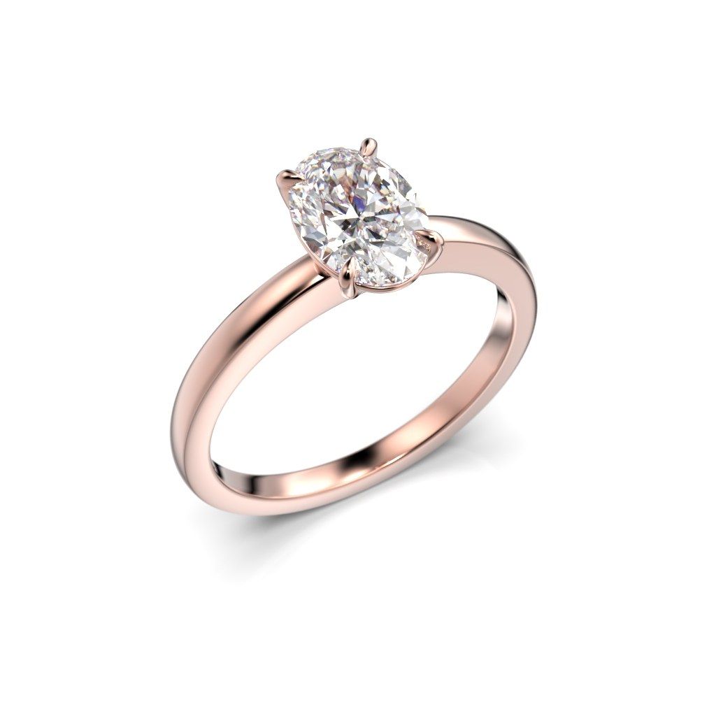 Festive Selena timanttisormus, punakulta 683-100-PK