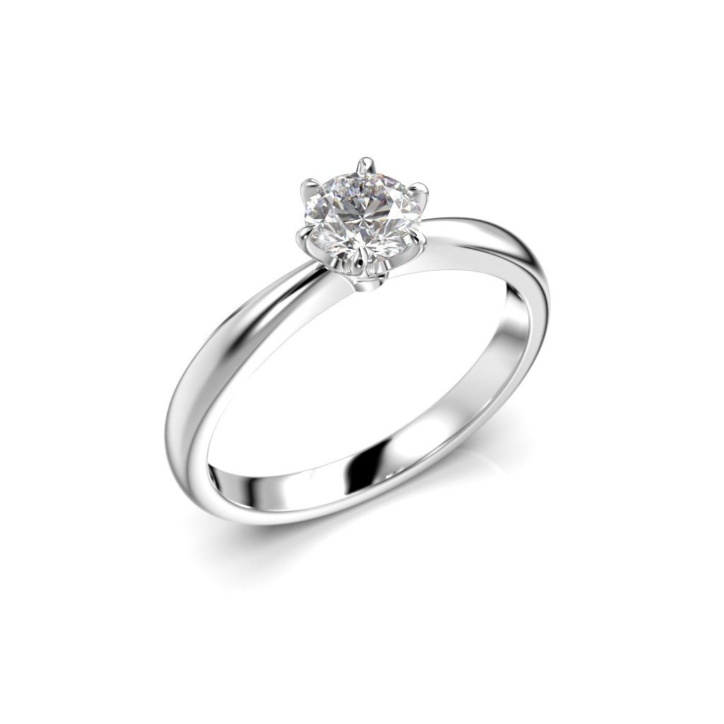 Festive Classic timanttisormus, platina 686-050-PT