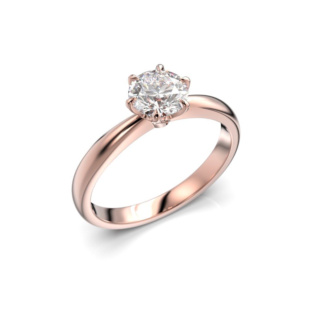 Festive Classic timanttisormus, punakulta 686-070-PK