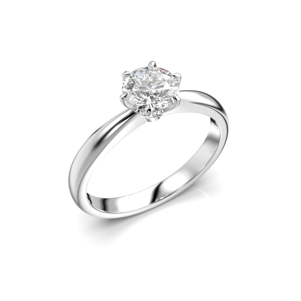 Festive Classic timanttisormus, platina 686-070-PT