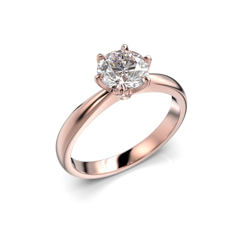 Festive Classic timanttisormus, punakulta 686-100-PK