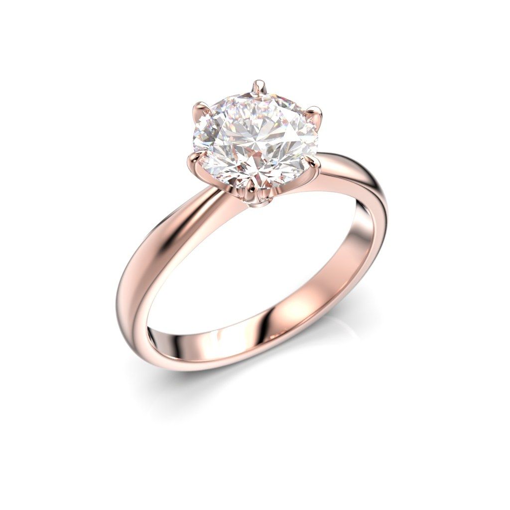 Festive Classic timanttisormus, punakulta 686-150-PK