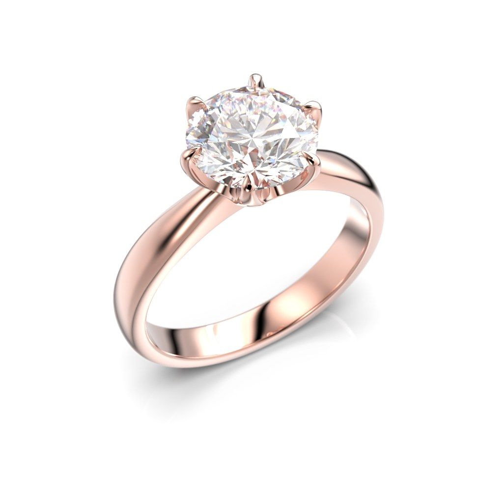 Festive Classic timanttisormus, punakulta 686-200-PK