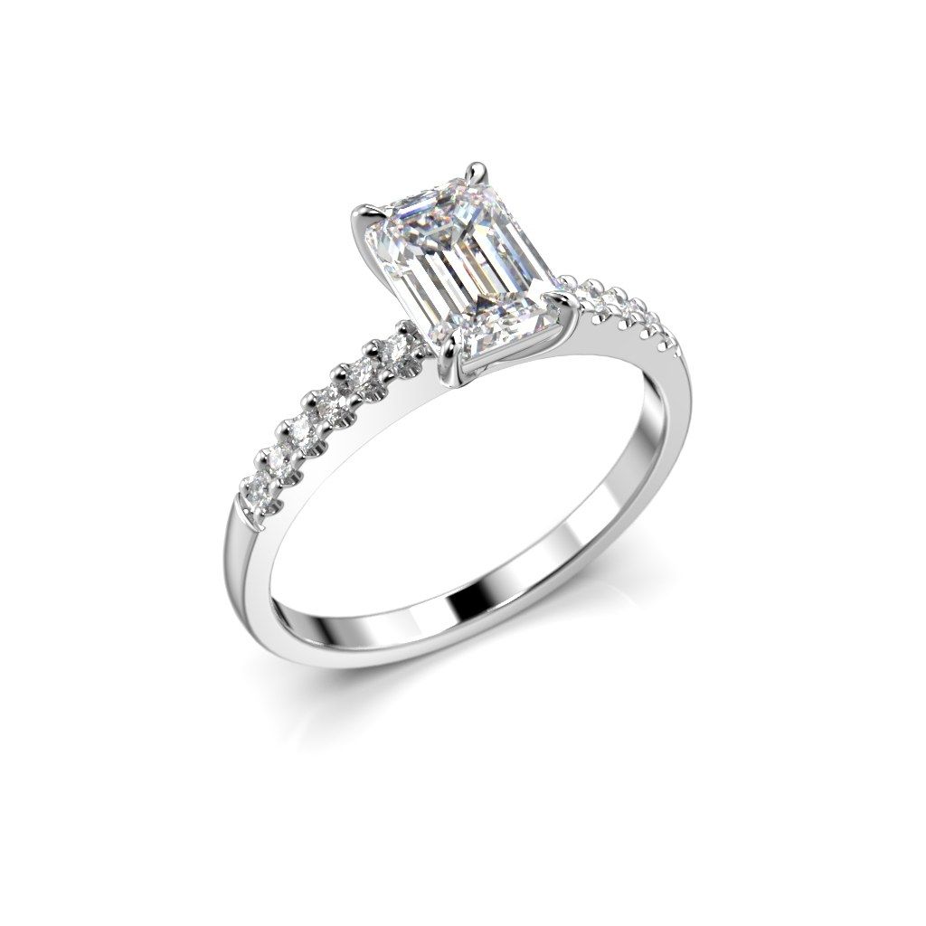 Festive Serena Side timanttisormus, platina 704-112-PT