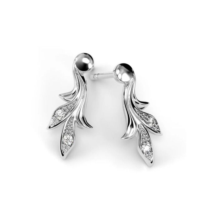 Festive Feeniks timanttikorvakorut, platina 707-004K-PT