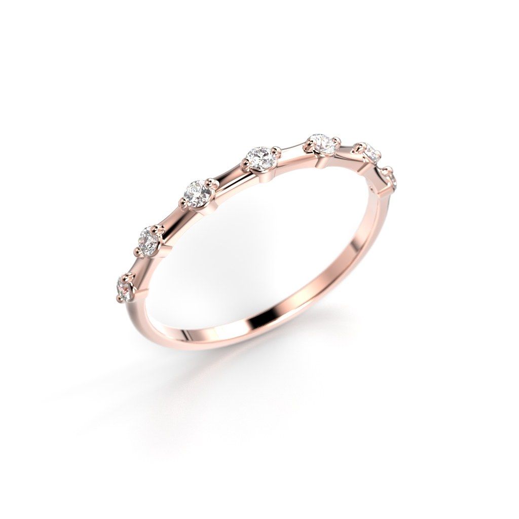 Festive Isla timanttisormus, punakulta 712-014-PK