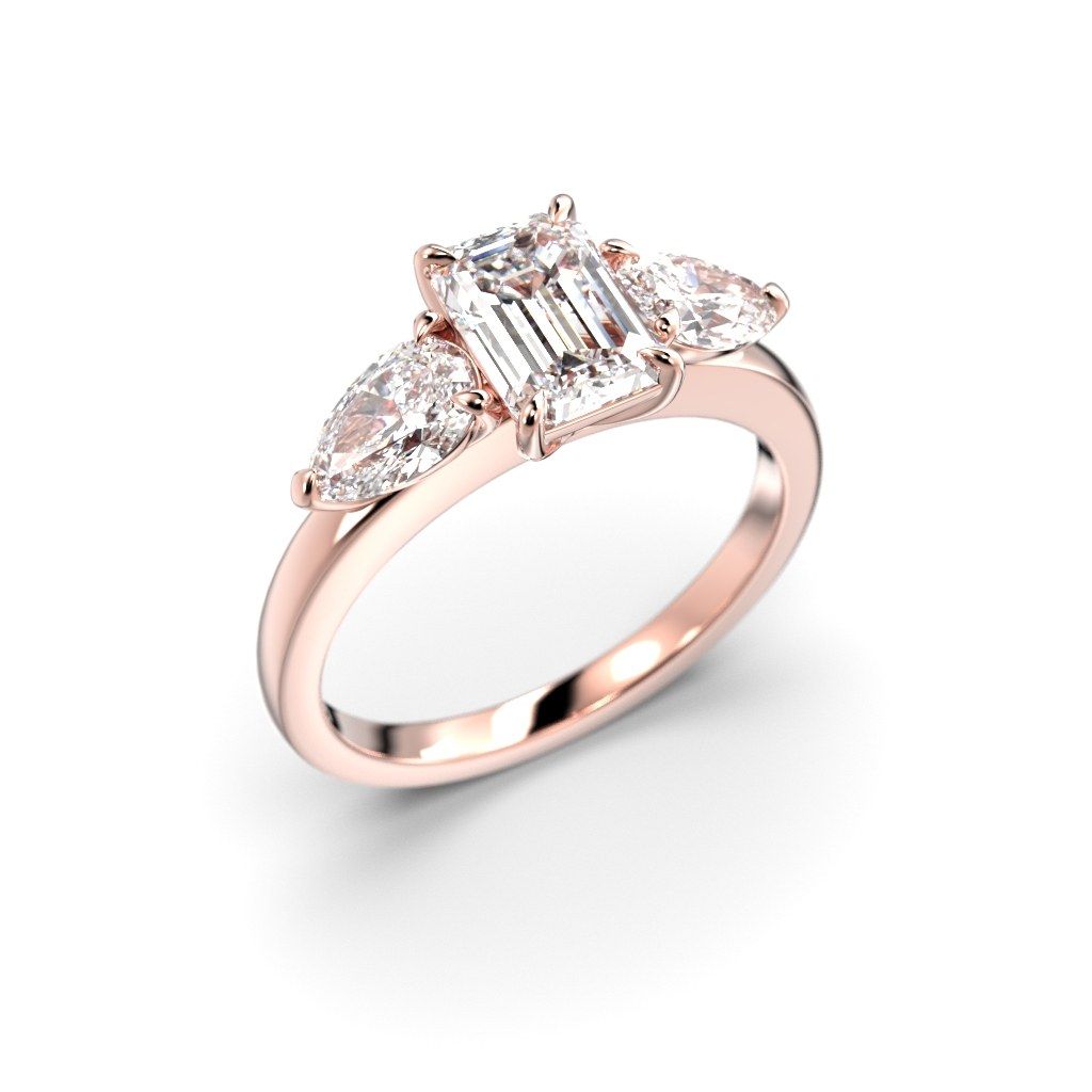 Festive Serena Trilogy timanttisormus, punakulta 720-160-PK