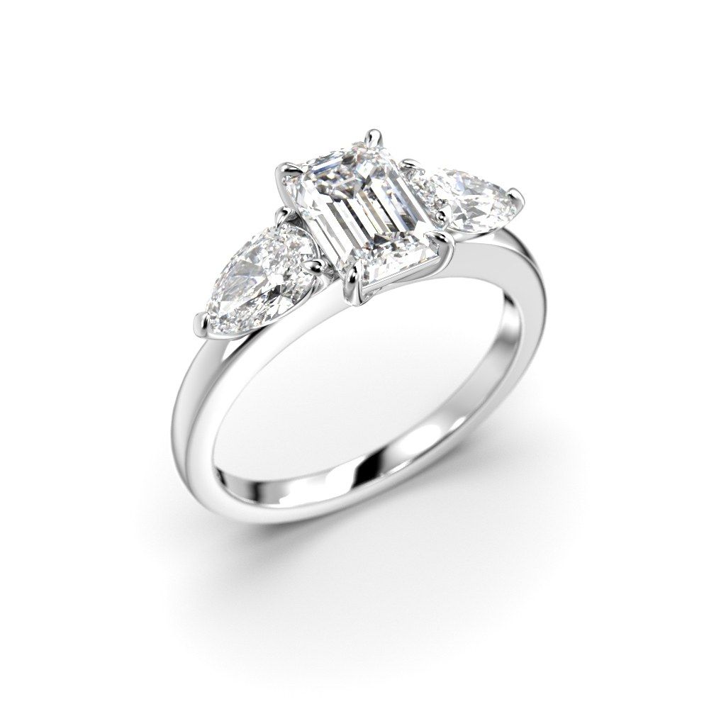 Festive Serena Trilogy timanttisormus, valkokulta 720-160-VK