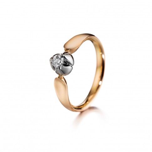 Lumoava Kullannuppu  Diamantring 726530000