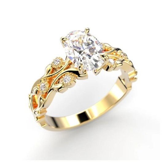 Festive Feeniks Twin Oval timanttisormus 752-106-KK