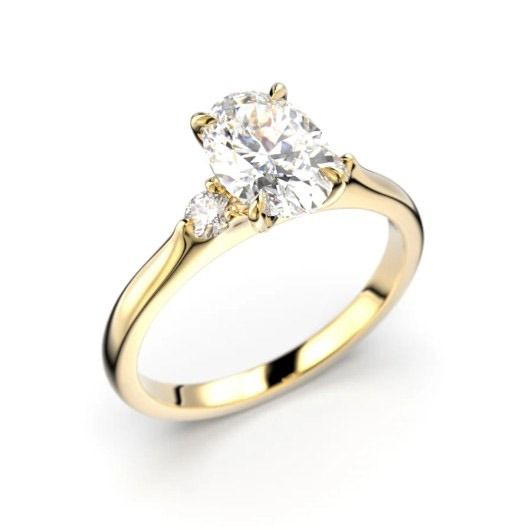 Festive Megan Oval timanttisormus 753-114-KK