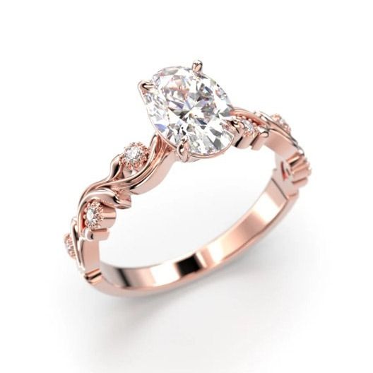 Festive Feeniks Lux Oval timanttisormus 754-106-PK