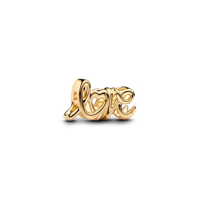 Pandora Handwritten Love hela, kullattu 763055C00