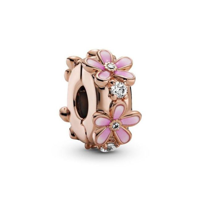 Pandora Daisy Rose Clip -lukkohela 788809C01