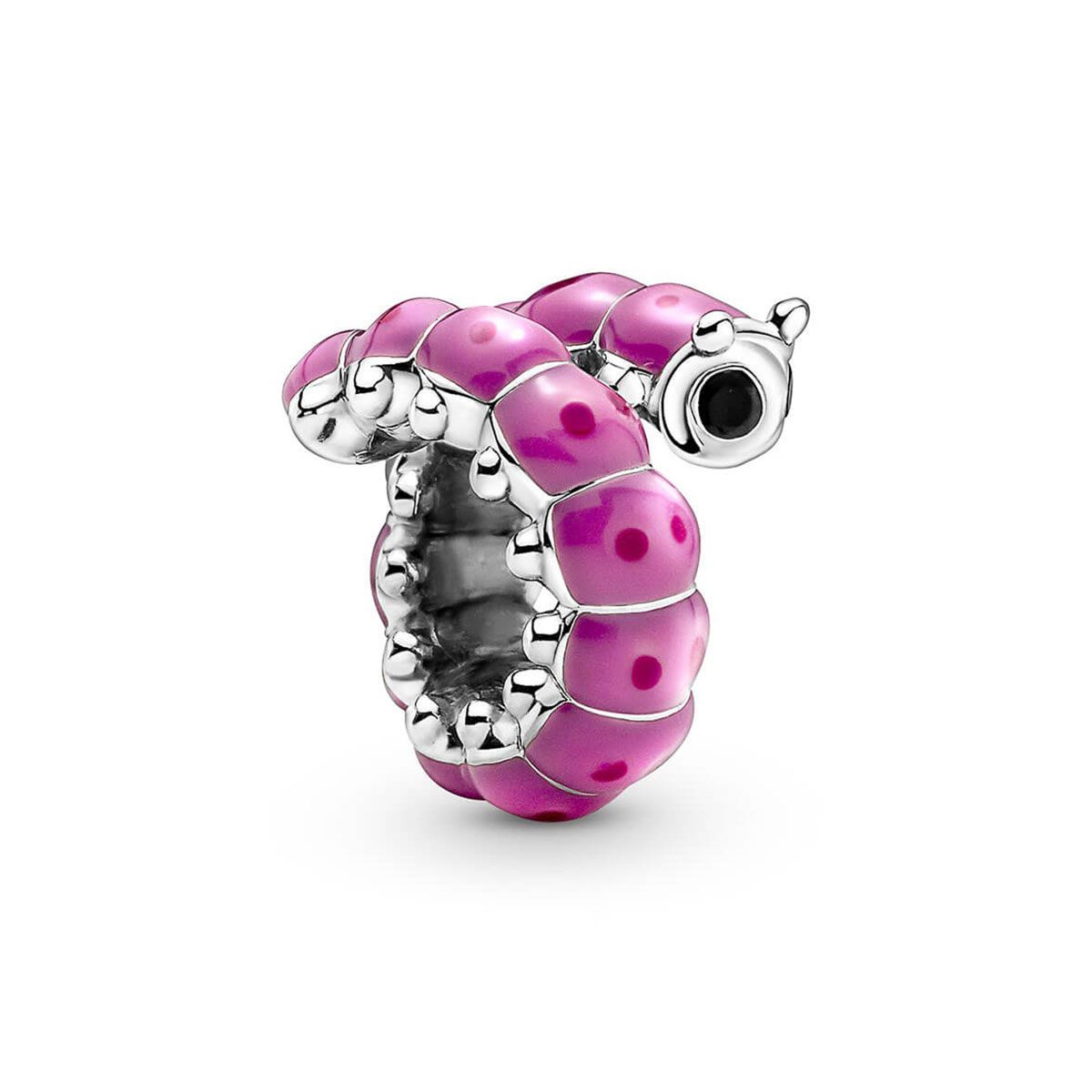 Pandora Cute Curled Caterpillar Pink Enamel hela 790762C01