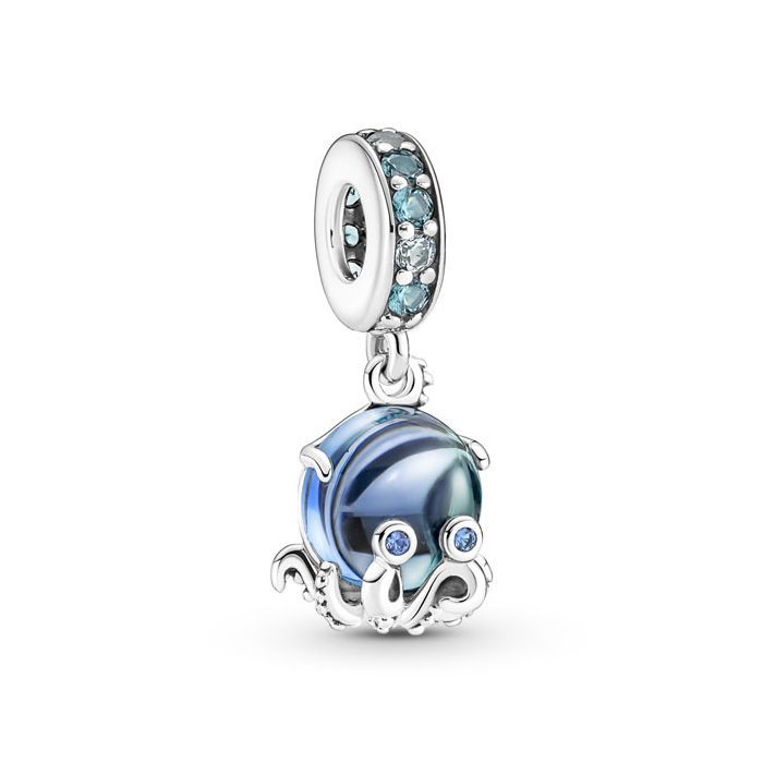 Pandora Moments Murano Glass Cute Octopus Dangle Charm hela 791694C01