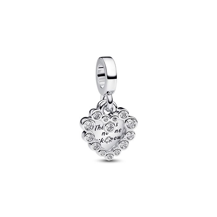 Pandora Sparkling Heart Double Dangle berlock 793765C01