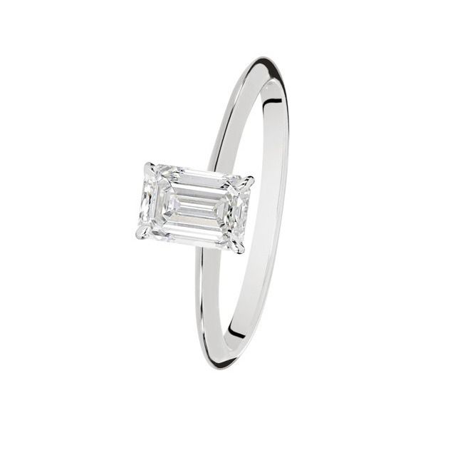 Kohinoor Ella Emerald Cut laboratoriotimanttisormus 983A-622V-101B3L