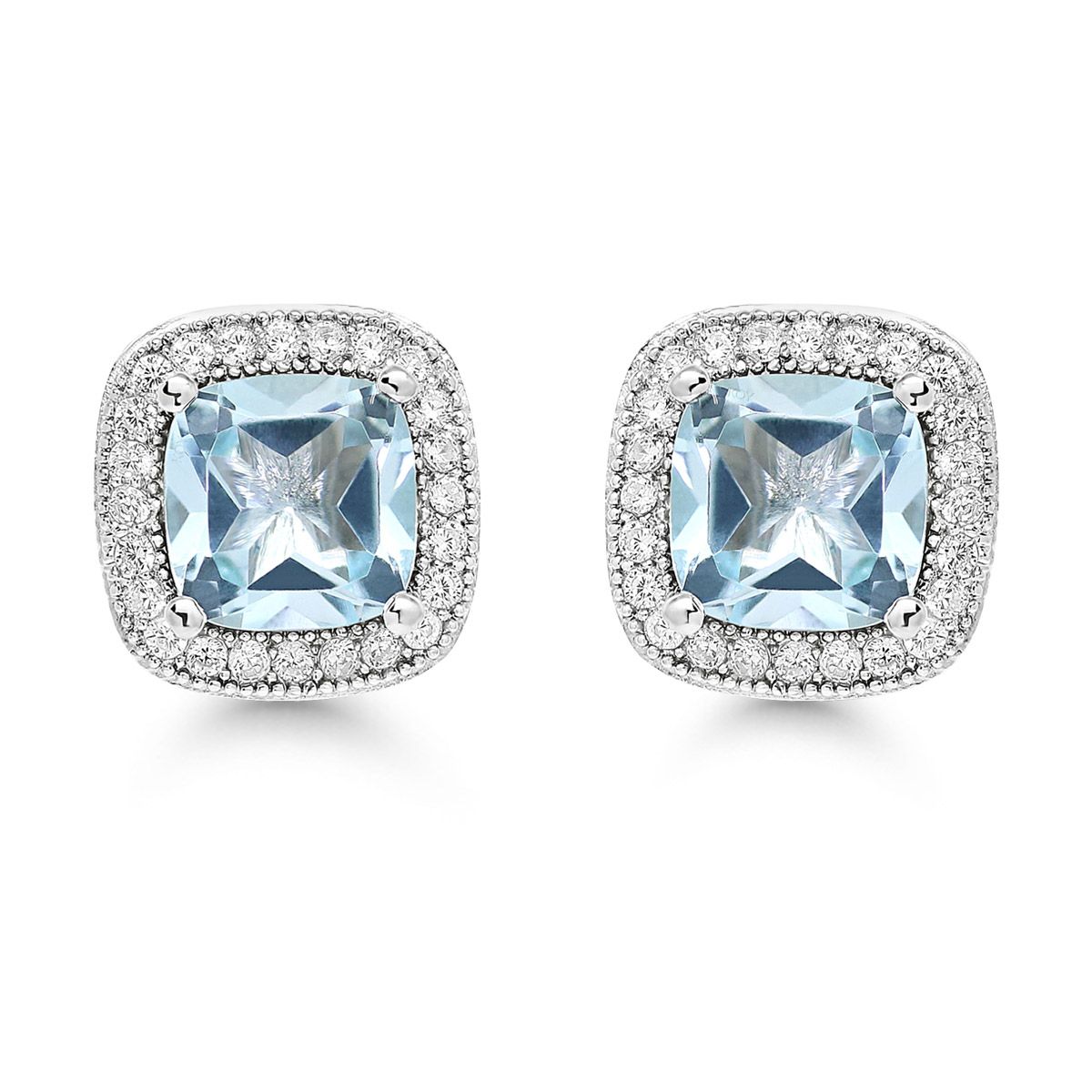 Hopeiset korvakorut / topaasi BOL-E1380TZ