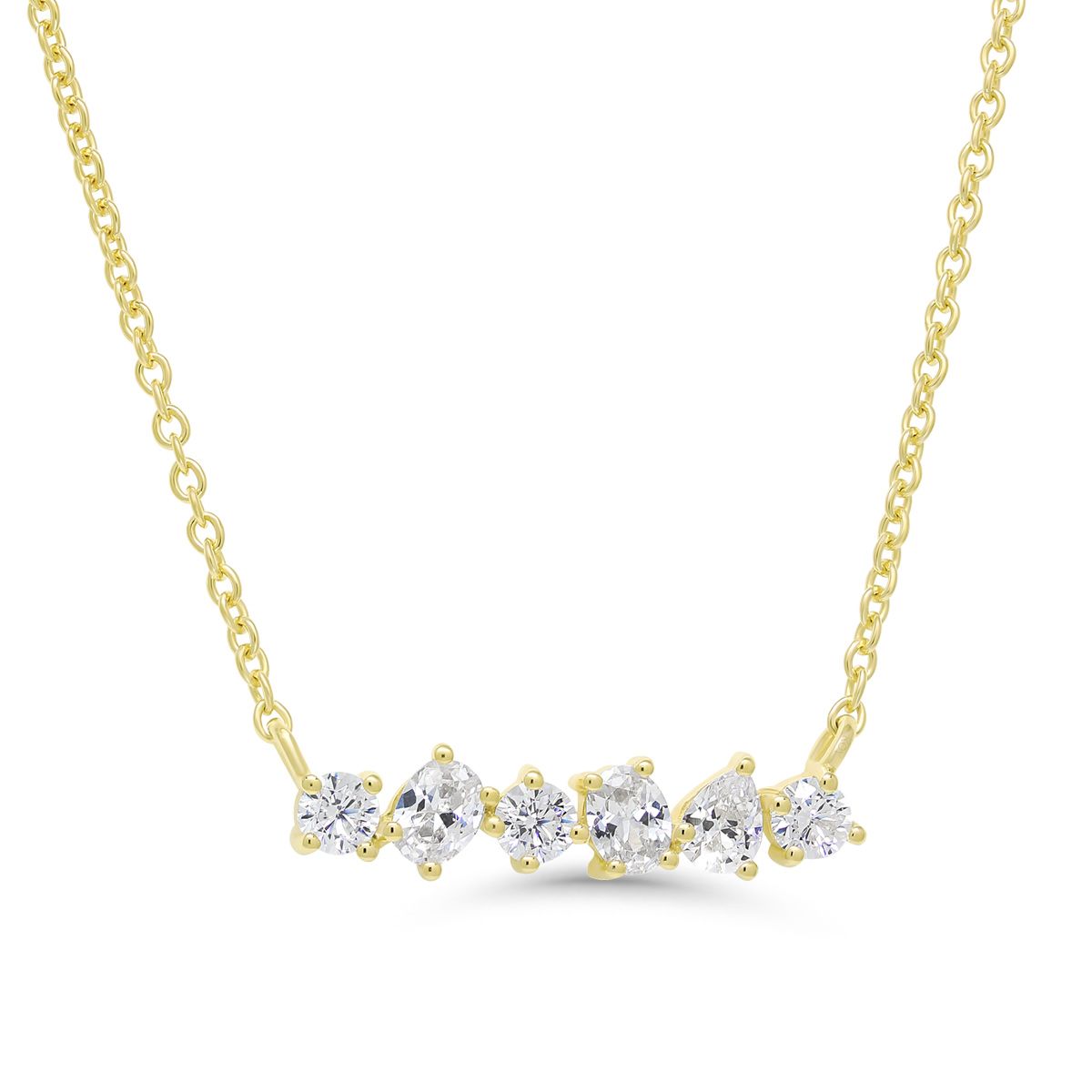 Vergoldetem Silber Halskette BOL-N2680ZG/42+5cm