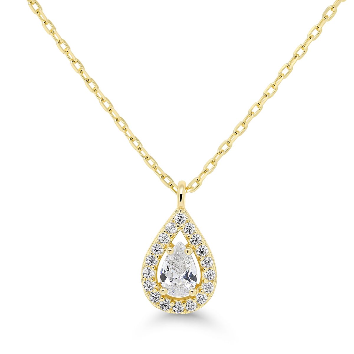 Vergoldetem Silber Halskette BOL-N6680ZG/40-45cm