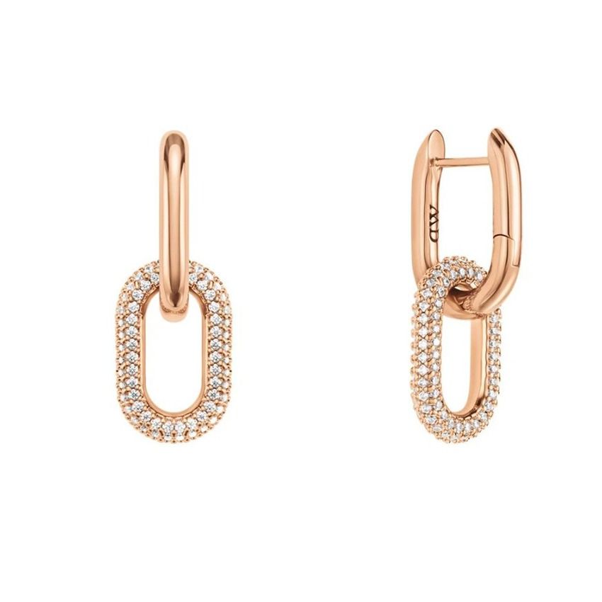 Daniel Wellington Crystal Link Rose Gold korvakorut DW00400576