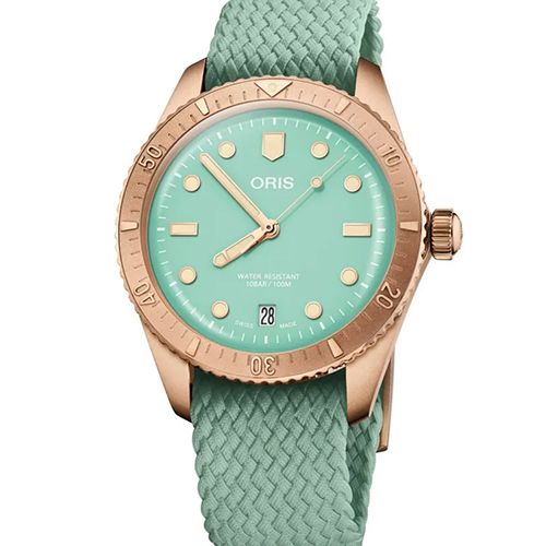 Oris Divers Sixty-Five Cotton Candy, vihreä 01 733 7771 3157-07 3 19 03BR