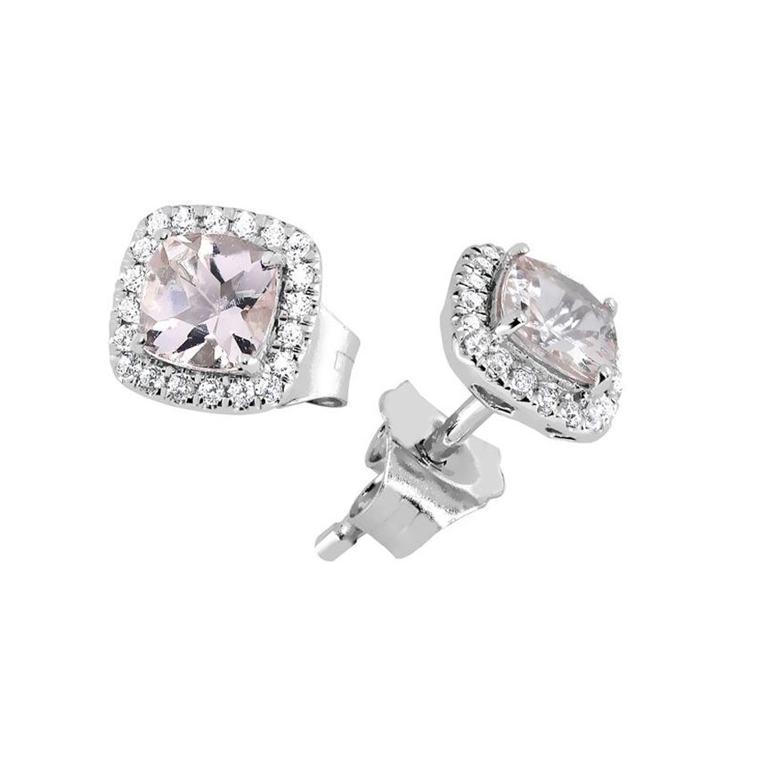 Brilliant Star Diamanten Ohrringe, Morganit E-15561-009